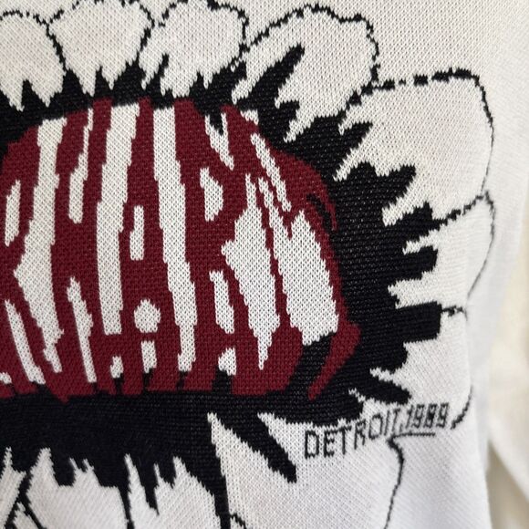 Carhartt WIP w' Pixel Flower Sweater Wax Cream Size Small NWOT - Picture 2 of 6